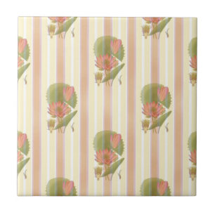 Weich rosa und lotus-Blume Fliese