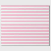 Weich rosa und Weiß Stripes Packpapier (Flach)