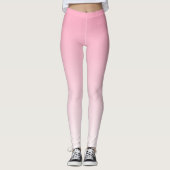 Weich rosa und weiße Farbe Leggings (Vorderseite)