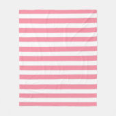 Weich rosa und weiße Streifen Fleecedecke (Vorderseite)