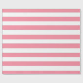 Weich rosa und weiße Streifen Geschenkpapier (Flach)