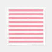 Weich rosa und weiße Streifen Serviette (Vorderseite)