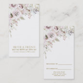 Weich rosa Wasserfarben Wählen Sie eine andere Ans Empfehlungskarte (Vorne/Hinten)