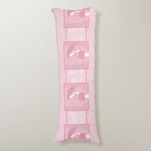 Weich rosa Weiße Schwangere mit Schirm Seitenschläferkissen (Vorderseite Vertikal)