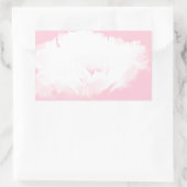Weich rosa, weißer Pollenflor, rechteckiger Aufkle Rechteckiger Aufkleber (Tasche)