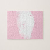 Weich rosa, weißes Peony-Floral-Puzzle Puzzle (Horizontal)