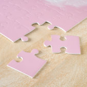 Weich rosa, weißes Peony-Floral-Puzzle Puzzle (Seite)