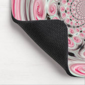 Weich rosa Wolken Swirk Reflektion Mousepad (Ecke)