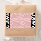 Weich rosa Zebra Blank Labels (Insitu)