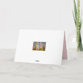 Weich rosa zitternde Sakura-Blume im Springtime Karte (Rückseite)