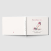 Weich rosafarbenes Brautparty mit hohen Absätzen Gästebuch (Voll)