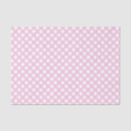Weich rosafarbenes Gingham Pattern-Gewebe Seidenpapier