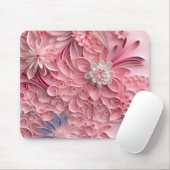 Weich rosafarbenes Papier Mousepad (Mit Mouse)