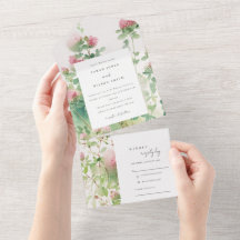 Weich subtile Pink Wasserfarbe Blumengarten Hochze