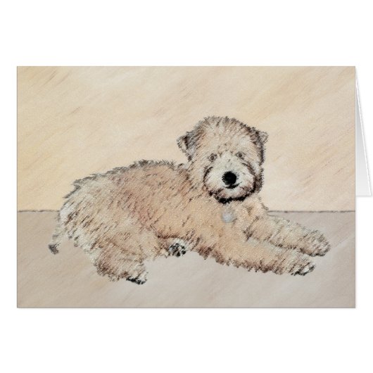 Weich überzogene Drahtgitter Terrier Malerei Origi (Vorderseite (Horizontal))