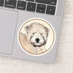 Weich überzogene Drahtgitter Terrier Malerei Origi Aufkleber