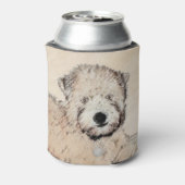 Weich überzogene Drahtgitter Terrier Malerei Origi Dosenkühler (Kanne Rückseite)