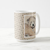 Weich überzogene Drahtgitter Terrier Malerei Origi Kaffeetasse (VorderseiteRechts)