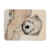 Weich überzogene Drahtgitter Terrier Malerei Origi Magnet (Horizontal)