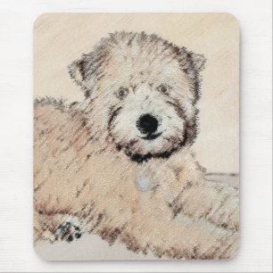 Weich überzogene Drahtgitter Terrier Malerei Origi Mousepad