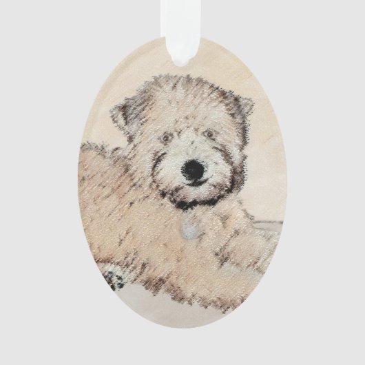 Weich überzogene Drahtgitter Terrier Malerei Origi Ornament (Vorderseite)