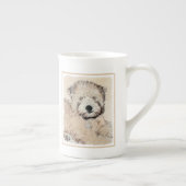 Weich überzogene Drahtgitter Terrier Malerei Origi Porzellantasse (Rechts)