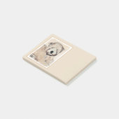 Weich überzogene Drahtgitter Terrier Malerei Origi Post-it Klebezettel (angewinkelt)