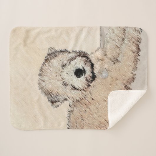 Weich überzogene Drahtgitter Terrier Malerei Origi Sherpadecke (Vorderseite (Horizontal))