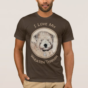 Weich überzogene Drahtgitter Terrier Malerei Origi T-Shirt