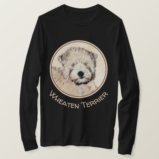 Weich überzogene Drahtgitter Terrier Malerei Origi T-Shirt (Design vorne)