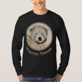 Weich überzogene Drahtgitter Terrier Malerei Origi T-Shirt (Vorderseite)