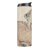 Weich überzogene Drahtgitter Terrier Malerei Origi Thermosbecher (Nach links gedreht)