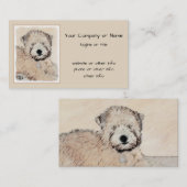 Weich überzogene Drahtgitter Terrier Malerei Origi Visitenkarte (Vorne/Hinten)