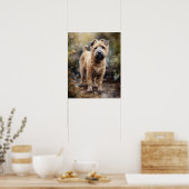Weich überzogene Hunde Art Print Poster (Küche)