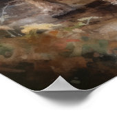 Weich überzogene Hunde Art Print Poster (Ecke)