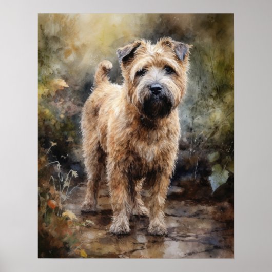 Weich überzogene Hunde Art Print Poster (Vorne)
