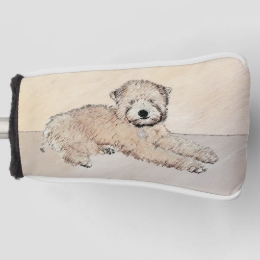 Weich überzogene Rad-Terrier-Welpe-Malerei Hunde K Golf Headcover (Vorderseite)