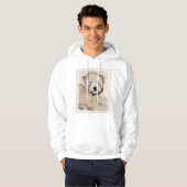 Weich überzogene Rad-Terrier-Welpe-Malerei Hunde K Hoodie (Vorne ganz)