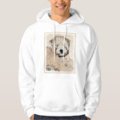 Weich überzogene Rad-Terrier-Welpe-Malerei Hunde K Hoodie (Vorderseite)