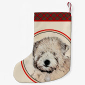 Weich überzogene Rad-Terrier-Welpe-Malerei Hunde K Kleiner Weihnachtsstrumpf (Rückseite)