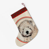 Weich überzogene Rad-Terrier-Welpe-Malerei Hunde K Kleiner Weihnachtsstrumpf (Rückseite (Hängend))