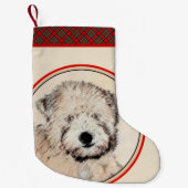 Weich überzogene Rad-Terrier-Welpe-Malerei Hunde K Kleiner Weihnachtsstrumpf (Vorderseite)