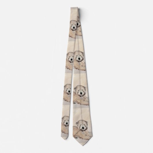 Weich überzogene Rad-Terrier-Welpe-Malerei Hunde K Krawatte (Rückseite)