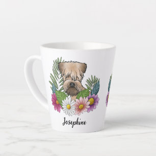 Weich überzogene Radscheibe mit Blume und Namen Milchtasse