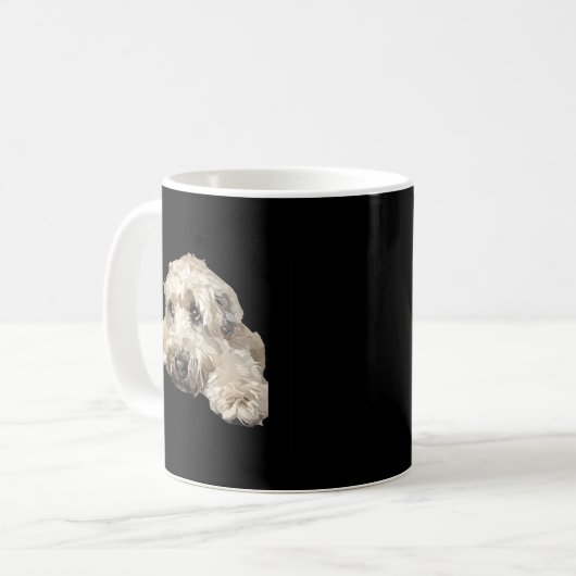 Weich überzogene Radterrier Kaffeetasse (Vorderseite Links)