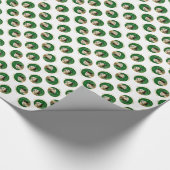 Weich überzogene Scheibe Terrier Peace Geschenkpapier (Ecke)