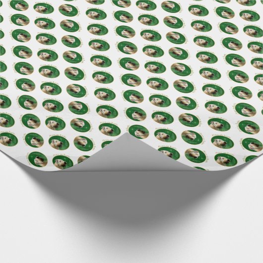 Weich überzogene Scheibe Terrier Peace Geschenkpapier (Ecke)