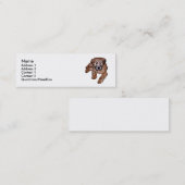 Weich überzogene Welpe Mini Visitenkarte (Vorne/Hinten)