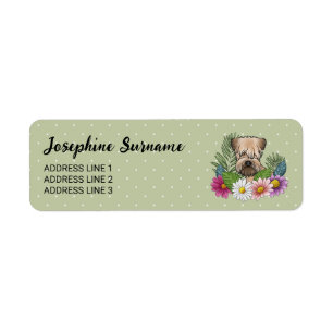 Weich überzogene Wheaten Terrier farbenfrohe Blume