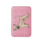 Weich überzogene Wheaten Terrier Hund Liebe Herzmu Badematte (Vorderseite Vertikal)